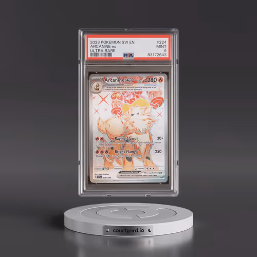 2023 Pokémon Svi EN-Scarlet & Violet #224 Arcanine EX - Holo Ultra Rare (PSA 9 MINT)