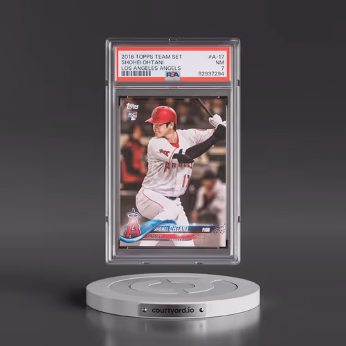 2018 Topps Team Set los Angeles Angels #A-17 Shohei Ohtani (PSA 7 NM)