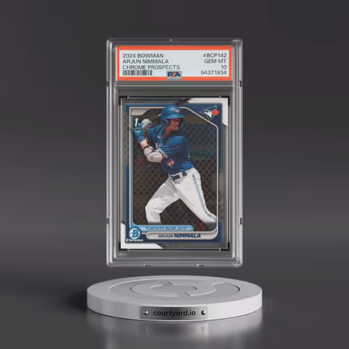 2024 Bowman Chrome Prospects #BCP142 Arjun Nimmala (PSA 10 GEM MINT)