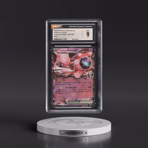 2025 Pokémon Dri EN-Destined Rivals #081 Team Rocket's Mewtwo EX - Holo (CGC 9 MINT)