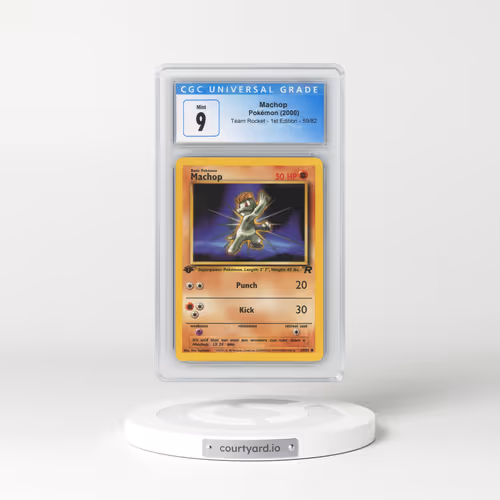 2000 Team Rocket #59/82 Machop - 1st Edition 1st Edition (CGC 9 MINT)