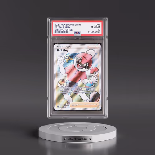2021 Pokémon Sword & Shield Shining Fates #065 Ball Guy - Full Art (PSA 10 GEM MINT)