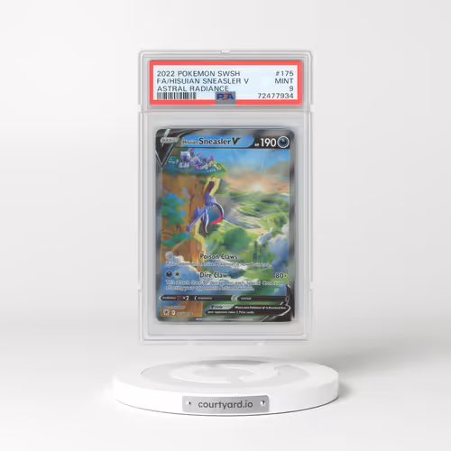 2022 Pokémon Sword & Shield Astral Radiance #175 Hisuian Sneasler V - Holo Full Art (PSA 9 MINT)