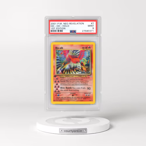 2001 Pokémon Neo Revelation #7 HO-Oh - 1st Edition Holo (PSA 9 MINT)