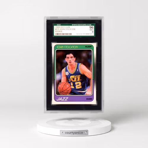1988 Fleer #115 John Stockton (SGC 9 MINT)
