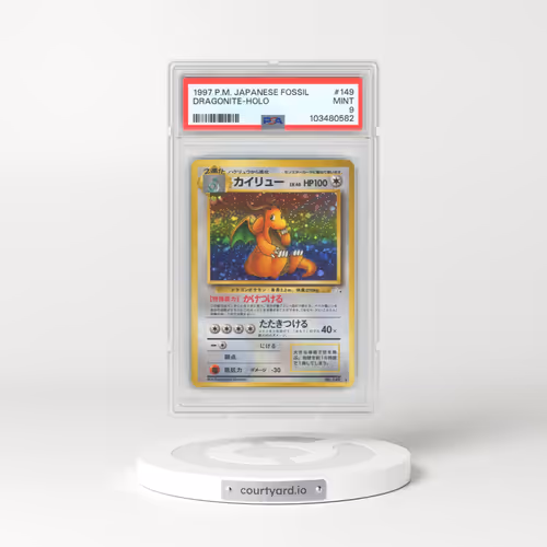 1997 Pokémon Fossil #149 Dragonite - Holo (PSA 9 MINT)