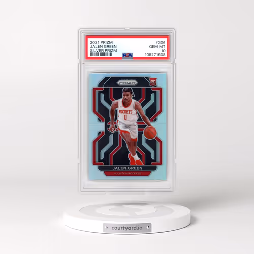 2021 Panini Prizm #306 Jalen Green - Silver Prizm (PSA 10 GEM MINT)