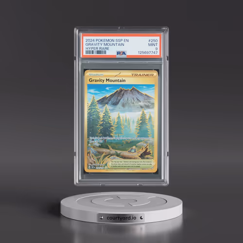 2024 Pokémon Ssp EN-Surging Sparks #250 Gravity Mountain - Hyper Rare (PSA 9 MINT)