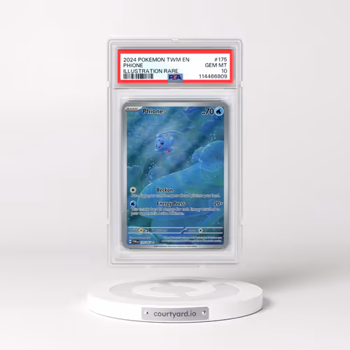 2024 Pokémon Twm EN-Twilight Masquerade #175 Phione - Illustration Rare (PSA 10 GEM MINT)