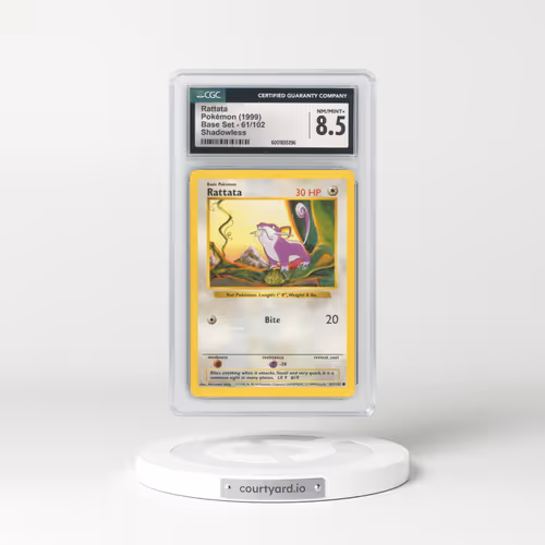 1999 Base Set #61/102 Rattata Shadowless