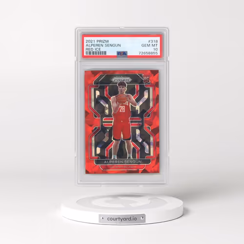 2021 Panini Prizm #318 Alperen Sengun - Red Ice (PSA 10 GEM MINT)