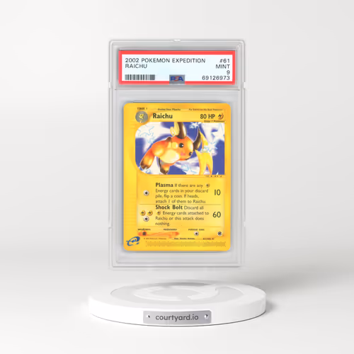2002 Pokémon Expedition #61 Raichu (PSA 9 MINT)