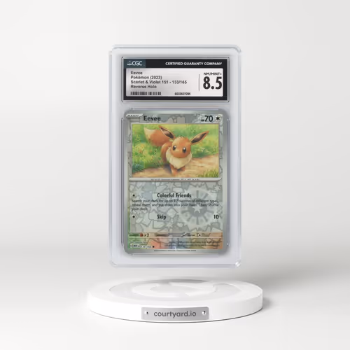 2023 Scarlet & Violet 151 - MEW EN #133/165 Eevee - Reverse Holo (CGC 8.5 NM-MT+)