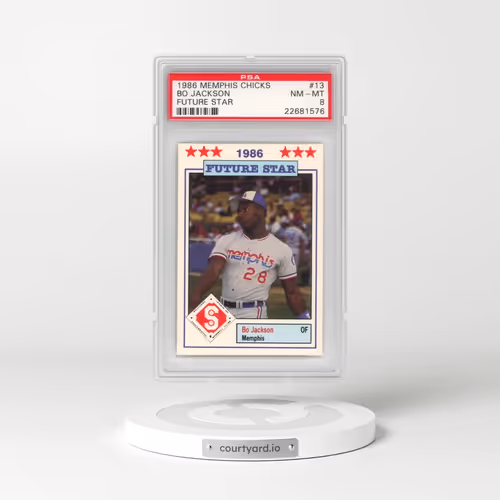 1986 Donn Jennings Southern League All-Stars #13 Bo Jackson (PSA 8 NM-MT)