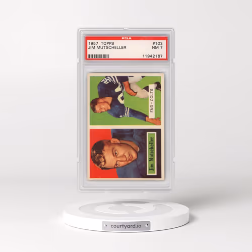 1957 Topps #103 Jim Mutscheller (PSA 7 NM)