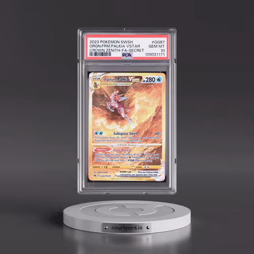 2023 Pokémon Sword and Shield Crown Zenith #GG67 Origin Forme Palkia Vstar - Full Art Secret (PSA 10