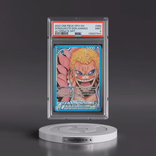 2022 One Piece OP01-Romance Dawn #060 Donquixote Doflamingo - Alternate Art (PSA 9 MINT)