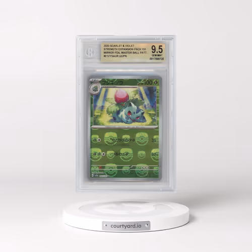 2023 Pokémon Card 151 #002 Ivysaur - Reverse Holo Master Ball (BGS 9.5 GEM MINT)