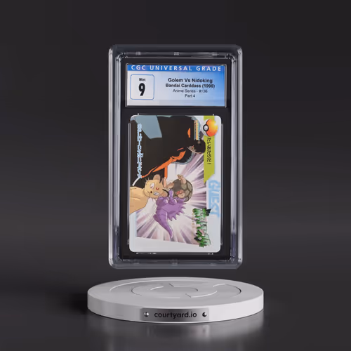 1998 Anime Series #136 Golem Vs Nidoking - Part 4 (CGC 9 MINT)
