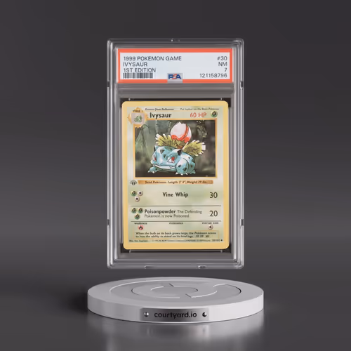 1999 Pokémon Game #30 Ivysaur - 1st Edition (PSA 7 NM)