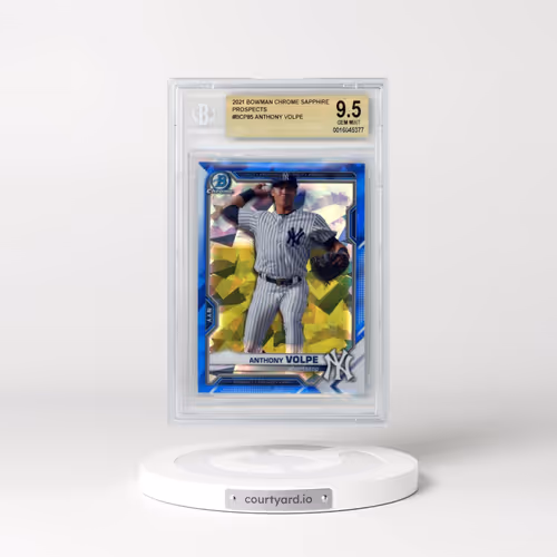2021 Bowman Chrome Sapphire Prospects #BCP85 Anthony Volpe (BGS 9.5 GEM MINT)