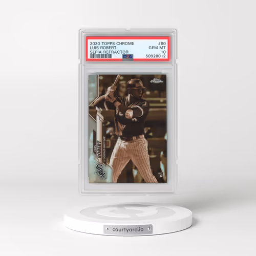 2020 Topps Chrome #60 Luis Robert - Sepia Refractor (PSA 10 GEM MINT)