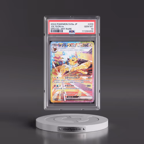 2024 Pokémon Sv8a-Terastal Fest EX #209 Jolteon EX - Holo Special Art Rare (PSA 10 GEM MINT)