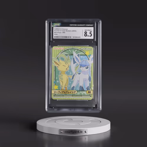 2023 Scarlet & Violet Stickers (Marumiya Archway BG) - Japanese #40 Leafeon & Glaceon - Holo (CG