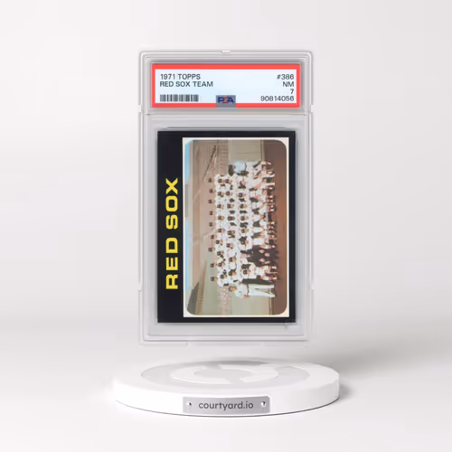 1971 Topps #386 Red Sox Team (PSA 7 NM)