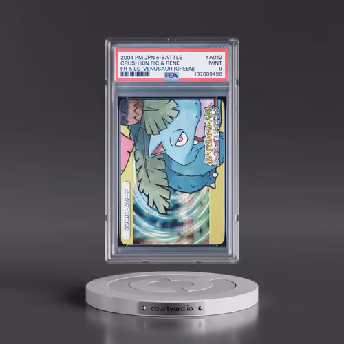 2004 Pokémon E-Battle Firered & Leafgreen #A012 Crush Kin Ric & Rene - Venusaur (Green) (PSA 9 MINT)