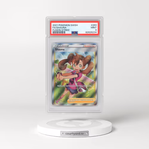 2021 Pokémon Sword & Shield Fusion Strike #263 Shauna - Full Art (PSA 9 MINT)