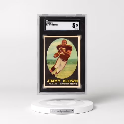 1958 Topps #62 Jimmy Brown (SGC 5 EX)