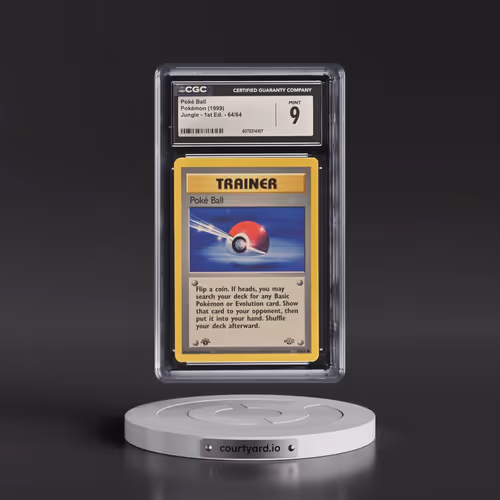 1999 Jungle #64/64 Poké Ball - 1st Edition 1st Edition (CGC 9 MINT)