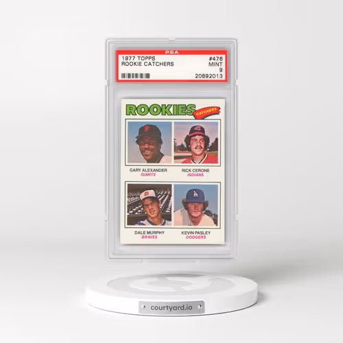 1977 Topps #476 Rookie Catchers (PSA 9 MINT)
