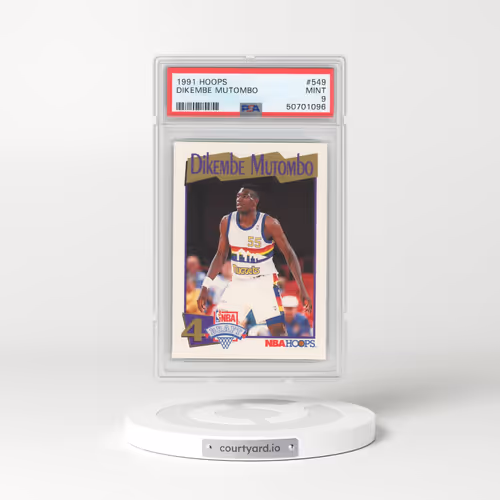 1991 Hoops #549 Dikembe Mutombo (PSA 9 MINT)