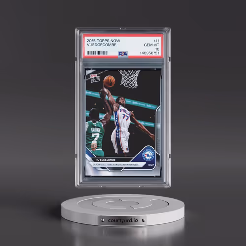 2025 Topps Now #11 VJ Edgecombe (PSA 10 GEM MINT)