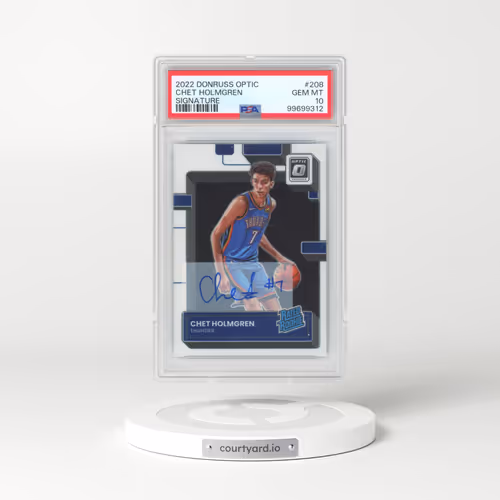 2022 Panini Donruss Optic #208 Chet Holmgren - Signature (PSA 10 GEM MINT)