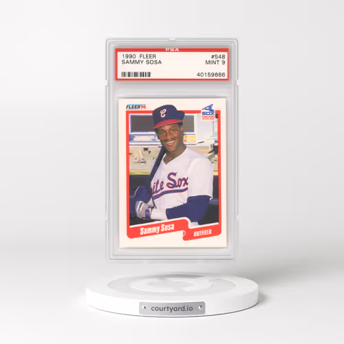 1990 Fleer #548 Sammy Sosa (PSA 9 MINT)