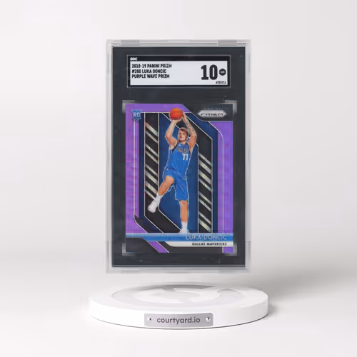 2018 Panini Prizm #280 Luka Doncic - Purple Wave Prizm (SGC 10 GEM MINT)