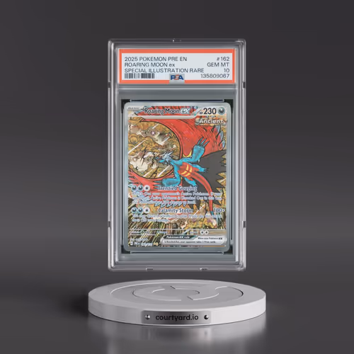 2025 Pokémon Pre EN-Prismatic Evolutions #162 Roaring Moon EX - Holo Special Illustration Rare (PSA