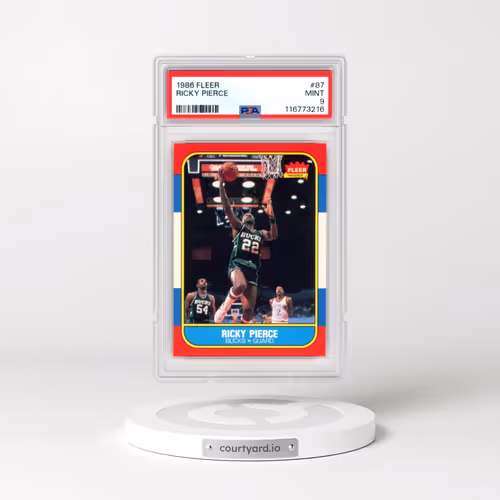 1986 Fleer #87 Ricky Pierce (PSA 9 MINT)