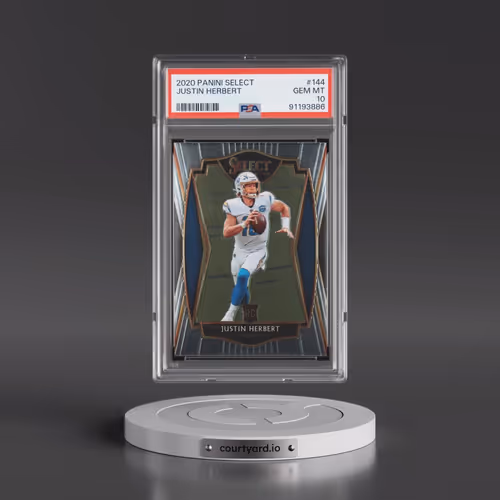 2020 Panini Select #144 Justin Herbert (PSA 10 GEM MINT)