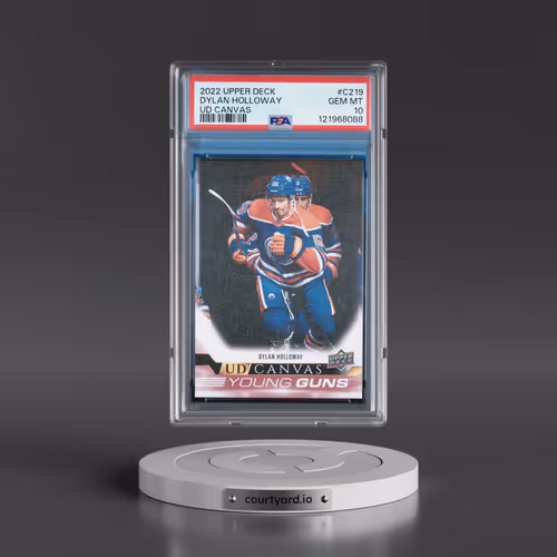 2022 Upper Deck UD Canvas #C219 Dylan Holloway (PSA 10 GEM MINT)