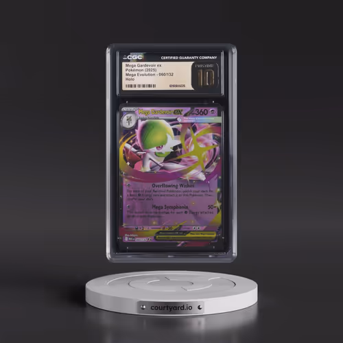 2025 Pokémon Meg EN-Mega Evolution #060 Mega Gardevoir EX - Holo (CGC 10 PRISTINE)