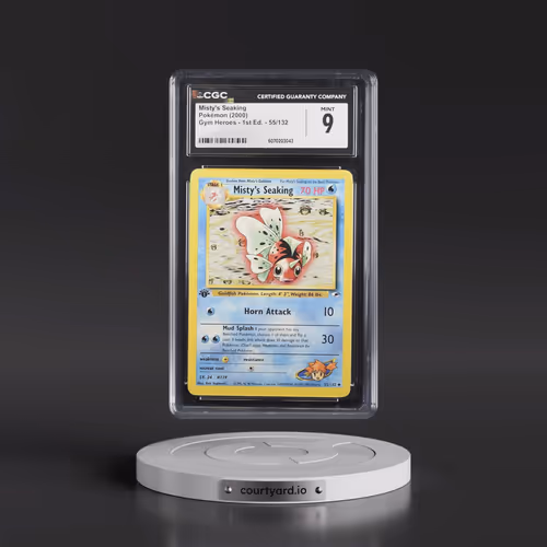 2000 Gym Heroes #55/132 Misty's Seaking - 1st Edition 1st Edition (CGC 9 MINT)