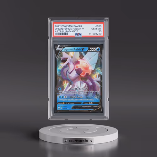 2022 Pokémon Sword & Shield Astral Radiance #039 Origin Forme Palkia V - Holo (PSA 10 GEM MINT)