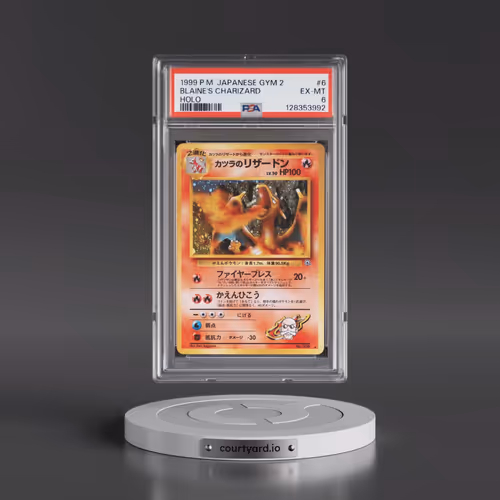 1999 Pokémon Gym 2 #6 Blaine's Charizard - Holo (PSA 6 EX-MT)