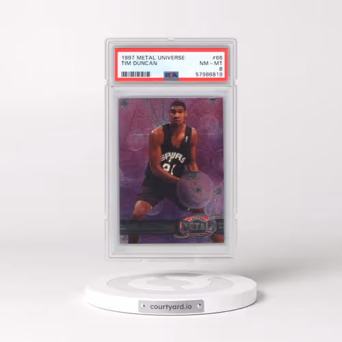 1997 Metal Universe #66 Tim Duncan (PSA 8 NM-MT)