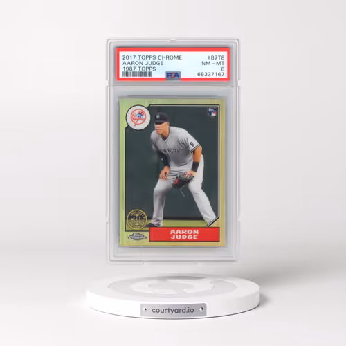2017 Topps Chrome 1987 Topps #87T8 Aaron Judge (PSA 8 NM-MT)