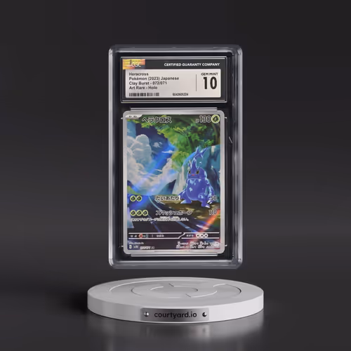 2023 Pokémon Sv2d-Clay Burst #072 Heracross - Art Rare (CGC 10 GEM MINT)